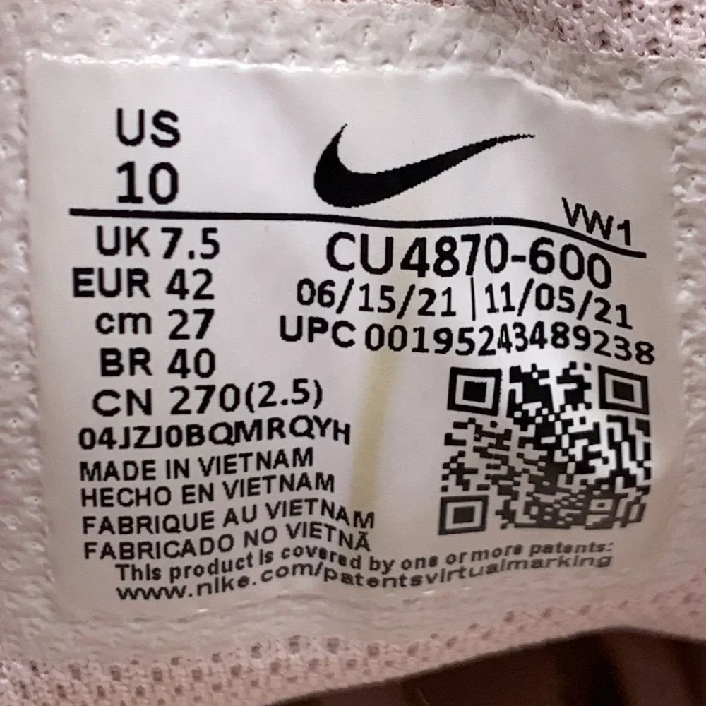 Nike Air Max AP Pink‎ Running Shoes CU4870-600 Women’s Sz 10